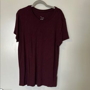 A New Day Deep Burgundy Tee